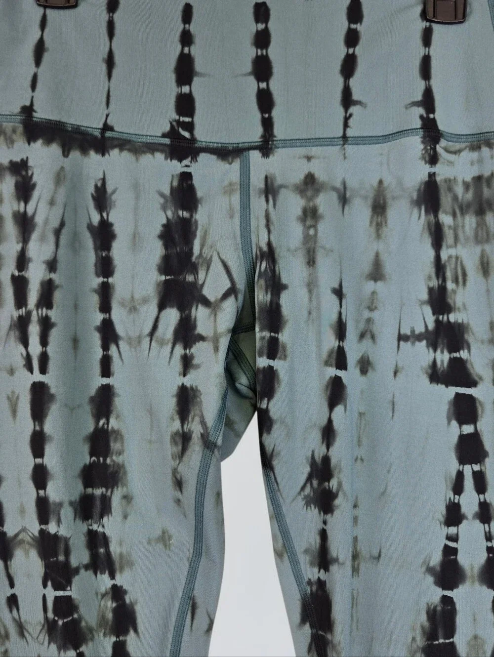 Lululemon Wunder Under Legging Size 8 Mystic Green Black Tie Dye Full Length